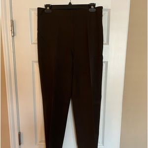 Talbots Classic Slim Pants size 8L 8 Long. Chocolate Brown.